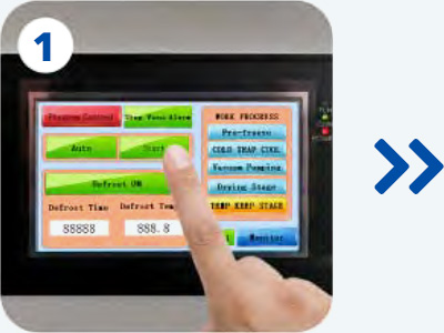 home freeze dryer how it works touchscreen control