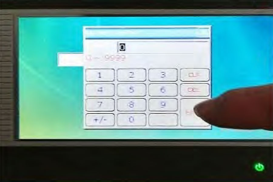 freeze dryer touchscreen control panel