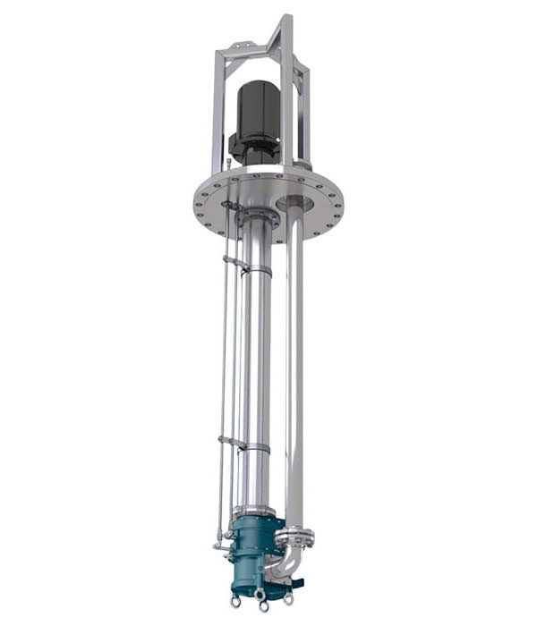 semi-submerged liquid pump