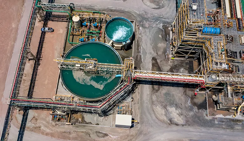 onsite water recycling system for mining