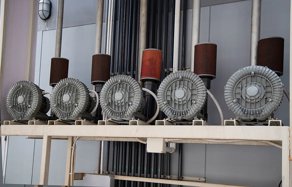 side channel blower factory ventilation system