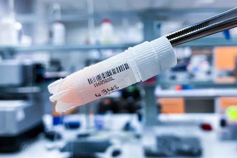 frozen cancer research cell sample