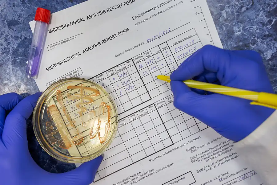 live bacteria samples